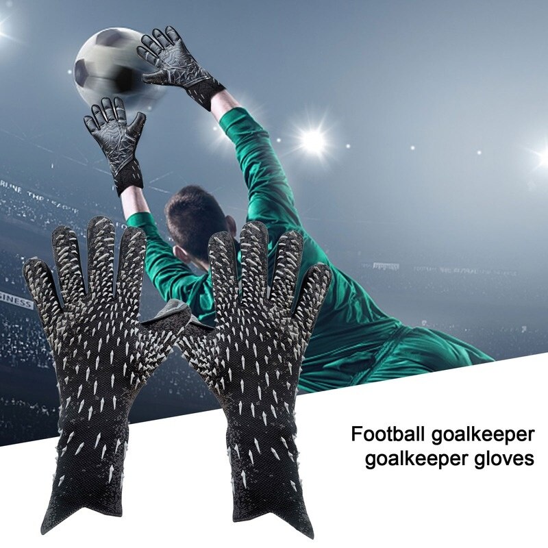 Latex Football Gloves Soccer Ball Without Finger Protection Gloves Goalkeeper Gloves