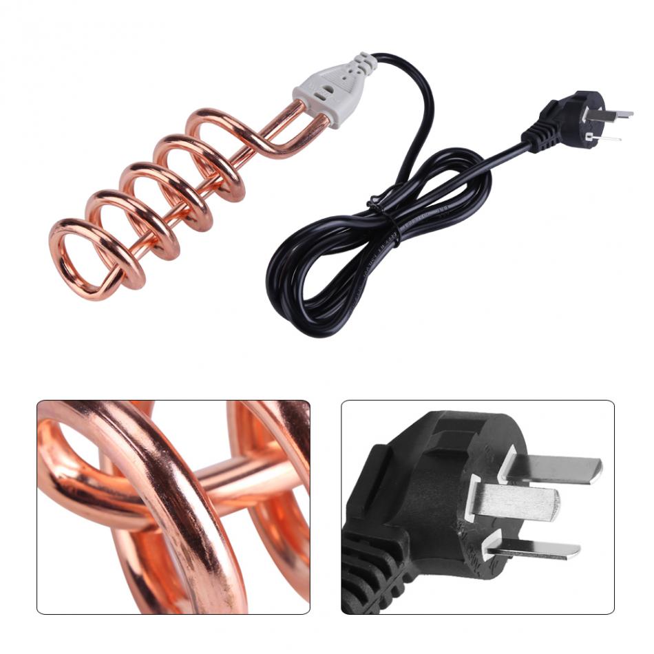 220V 1500W Draagbare Boiler Elektrische Onderdompeling Boiler Veiligheid Kokend Water HeaterTravel voor Reizen Camping Picknick