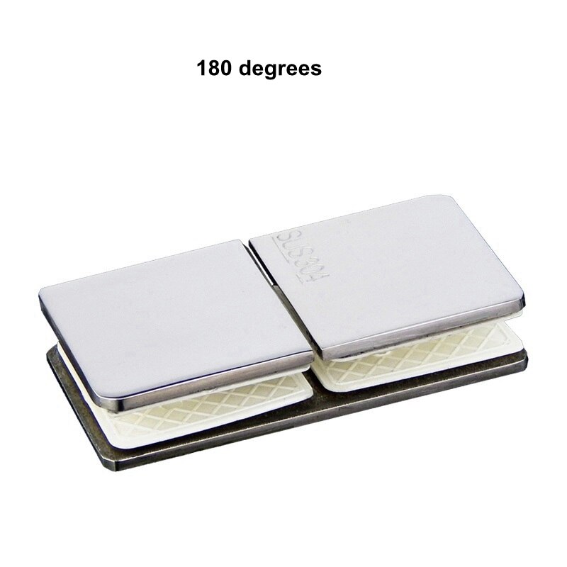 Stainless Steel Glass Clips Bracket Holder Heavy Duty Clam Shelf Clip Support Shower Room Mirror L-Camp Bathroom Clips