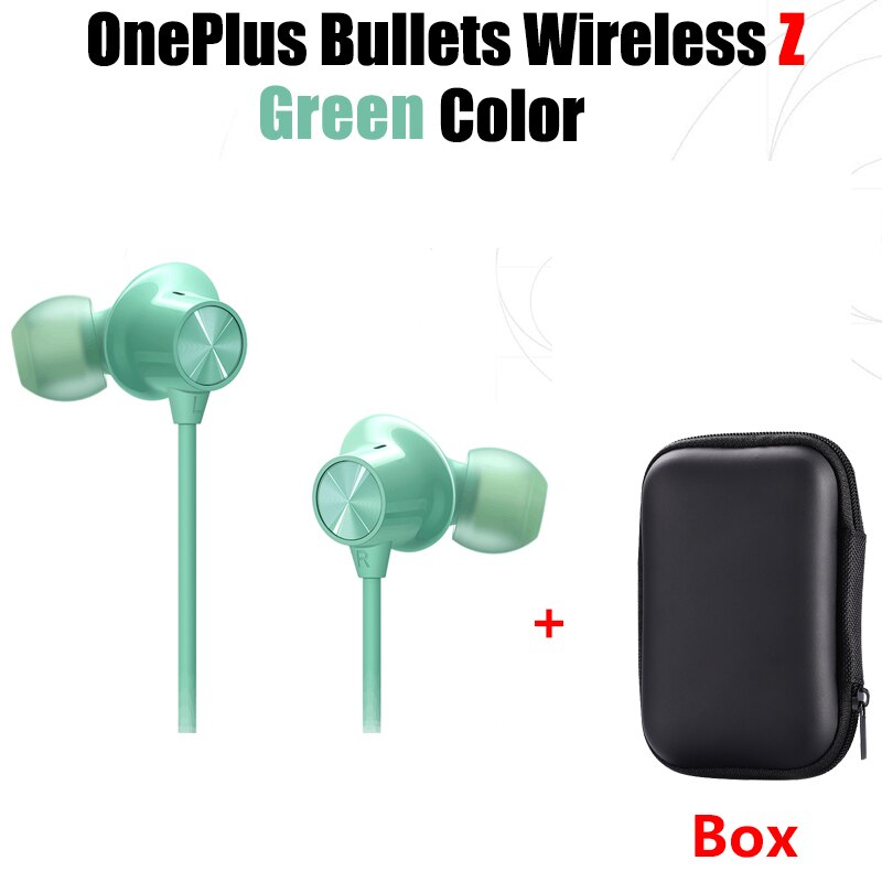 Original OnePlus Kugeln Drahtlose Z Kopfhörer magnetisch Kontrolle Schnelle Schalter Paar Kette Schnelle Ladung Für Oneplus 8 Profi: Z Grün n Kasten