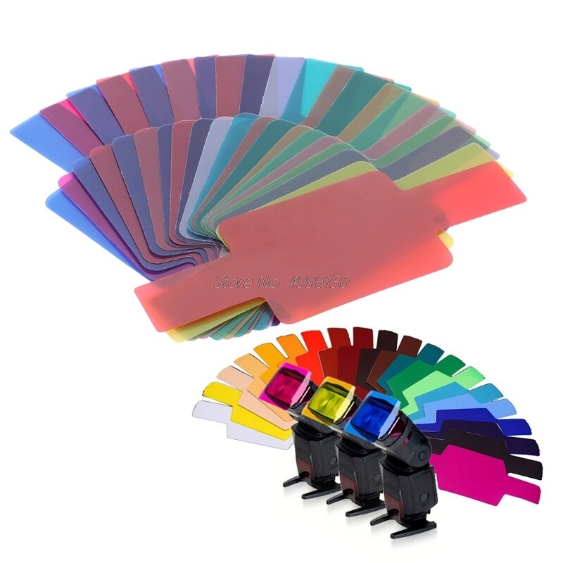 20 Kleur Fotografische Kleurgels Filter Card Verlichting Diffuser Voor Yongnuo Flash Nissin Speedlite