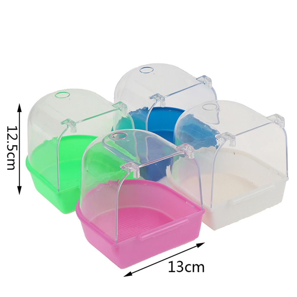 Boîte de bain amovible, bassin de bain à Clip, Cage à oiseaux, perroquet baignoire se fixe à la plupart des cages pour petits oiseaux