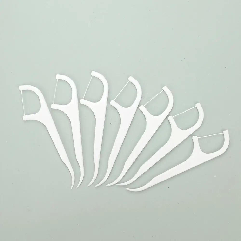 10 stks/doos Floss Tandenstoker Set Plastic Rager Herbruikbare Tandzijde Draagbare Tanden Bleken Cleaner Met Storage Case