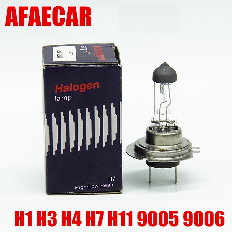 AFAECAR 10 Pcs H7 H11 H4 9005 9006 h3 Super Bright White Mist Halogeenlamp Auto Koplamp H7 12 V 55 W Halogeen Lamp Gloeilamp 4300 k