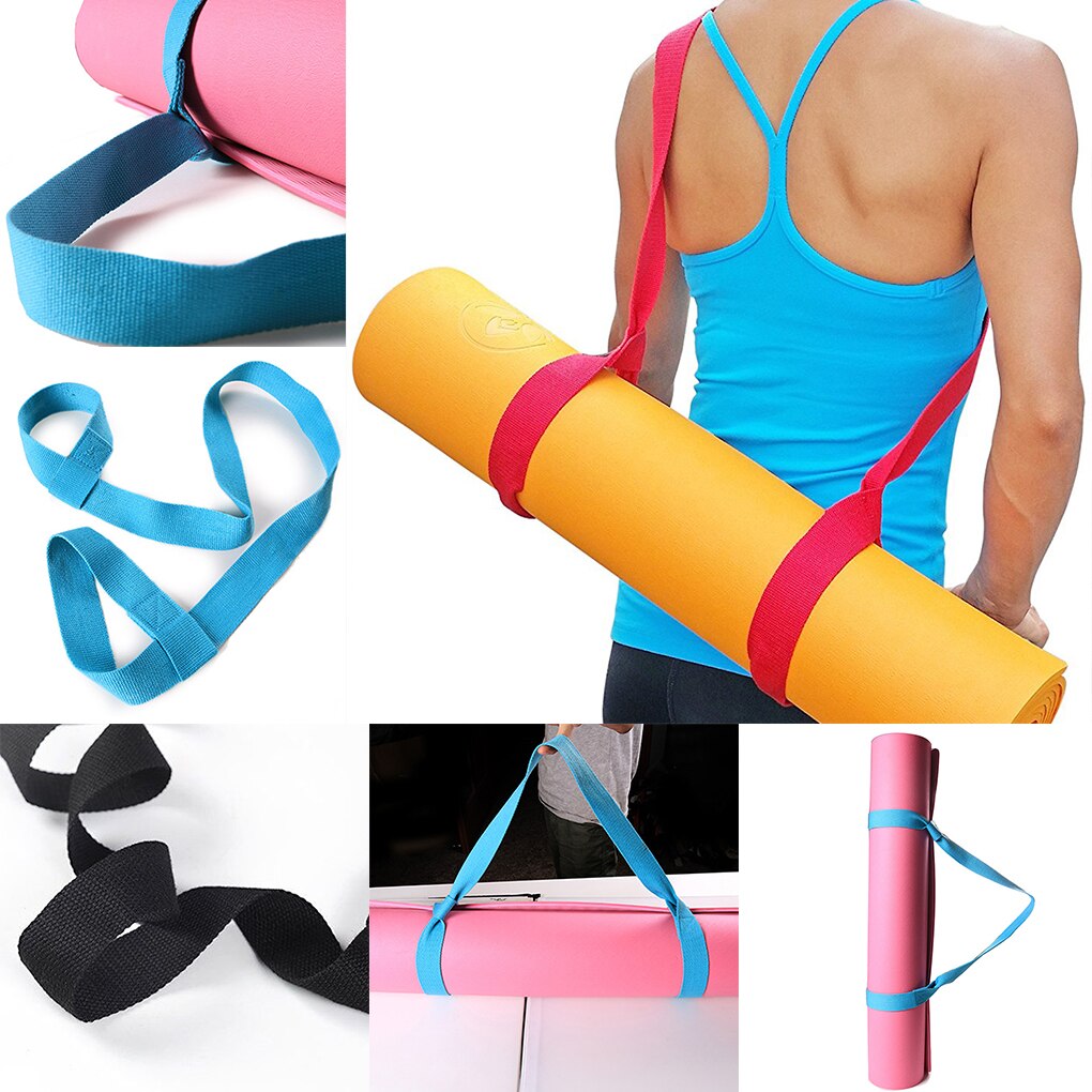 Katoen Yoga Mat Band Verstelbare Yoga Mat Katoen Sling Carry Schouder Riem Voor Alle Yoga Mat Maat 160*3.8Cm