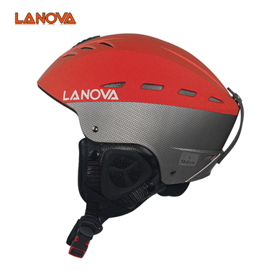LANOVA ski helm EN-1077 standaard volwassen mannen en vrouwen maat 55-61 CM: red / 55t o 58cm