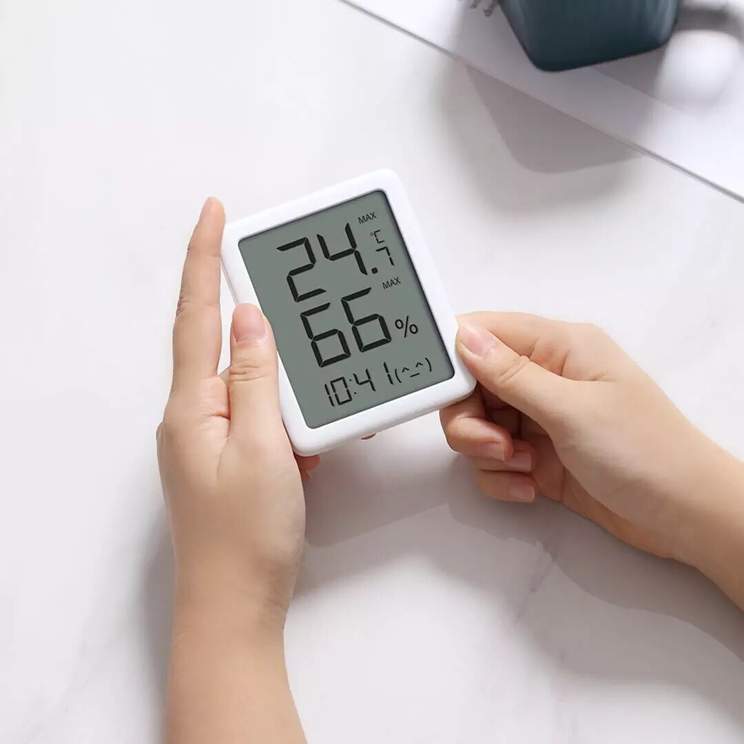 Från xiaomi youpin mmc termometerskärm lcd stor digital display termometer hygrometer temperatur fuktighetssensor