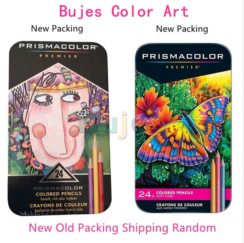 Prismacolor Premier – ensemble de crayons de couleur à l'huile, doux, 132mm, à gros noyau, pour artiste, 24 48 72 150 4.0: 24 color version