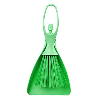 GUANYAO Mini Broom Hand Brush Dustpans Plastic Brooms Cleaning sofa keyboard Crevice Creativity Ballet shape Yellow Blue Green