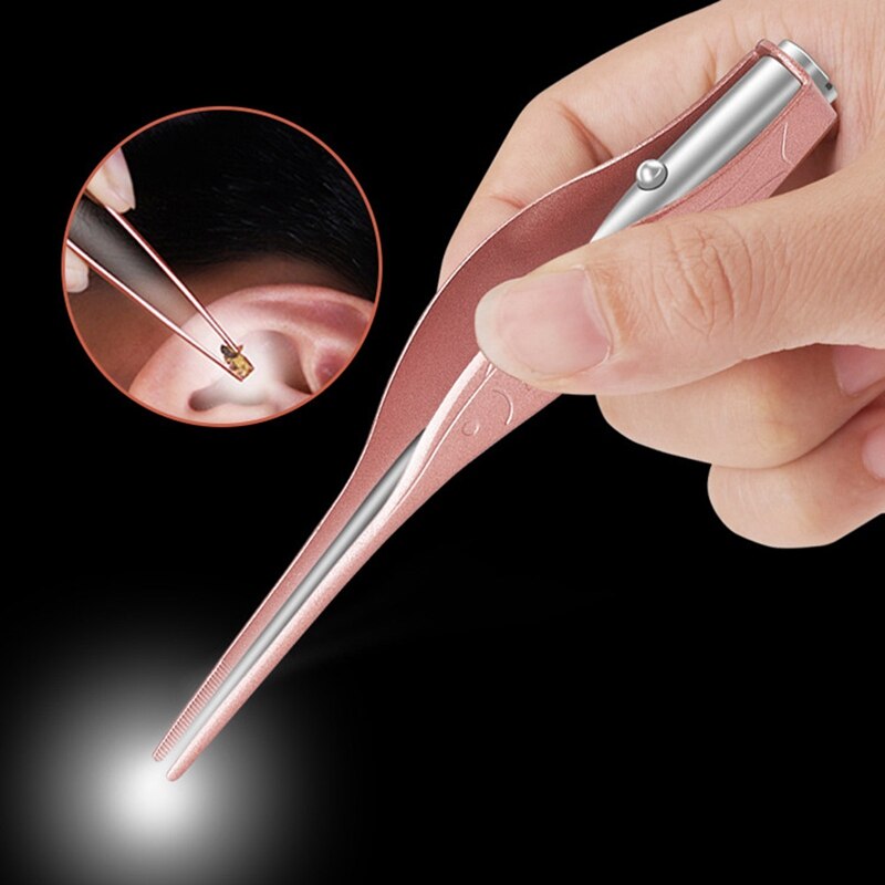 Ear Picker Luminous Ear Pick Sets Baby Picking Ear Wax Tweezers Tool Set Ear Picking With Light Baby Care Tools