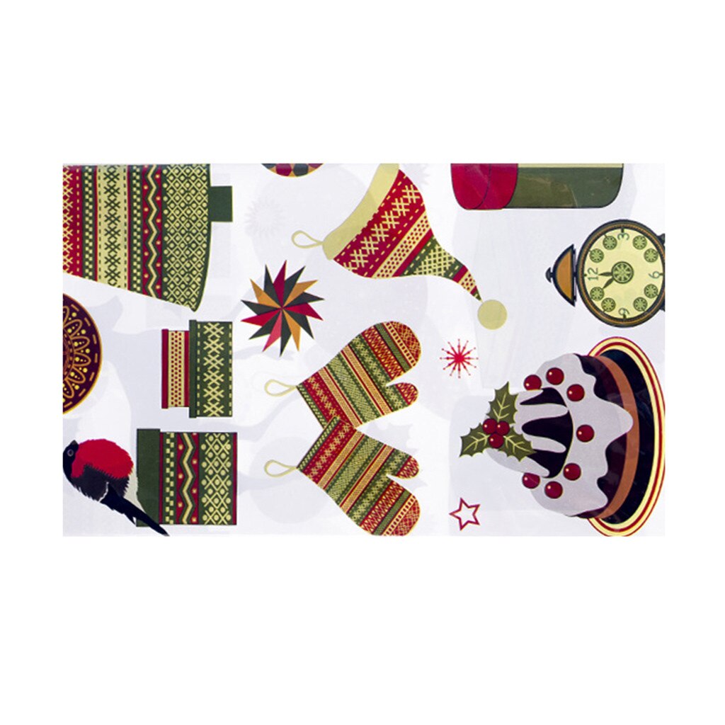 25# Christmas Tablecloth Disposable Merry Christmas Rectangular Printed PVC Cartoon Tablecloth 110*180cm Table Dust Cove