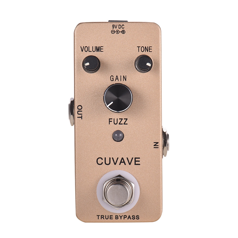 CUVAVE FUZZ Vintage Fuzz Guitar Effect Pedal Zinc Alloy Shell True Bypass Guitar Accessories
