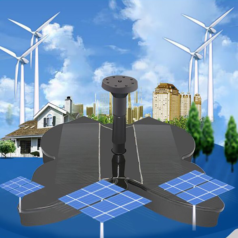 Solar Panel Water Fountain Garden Fountain Pump Solar Garden Fountains Waterfalls Power Bird Fountain Powered Water Pump