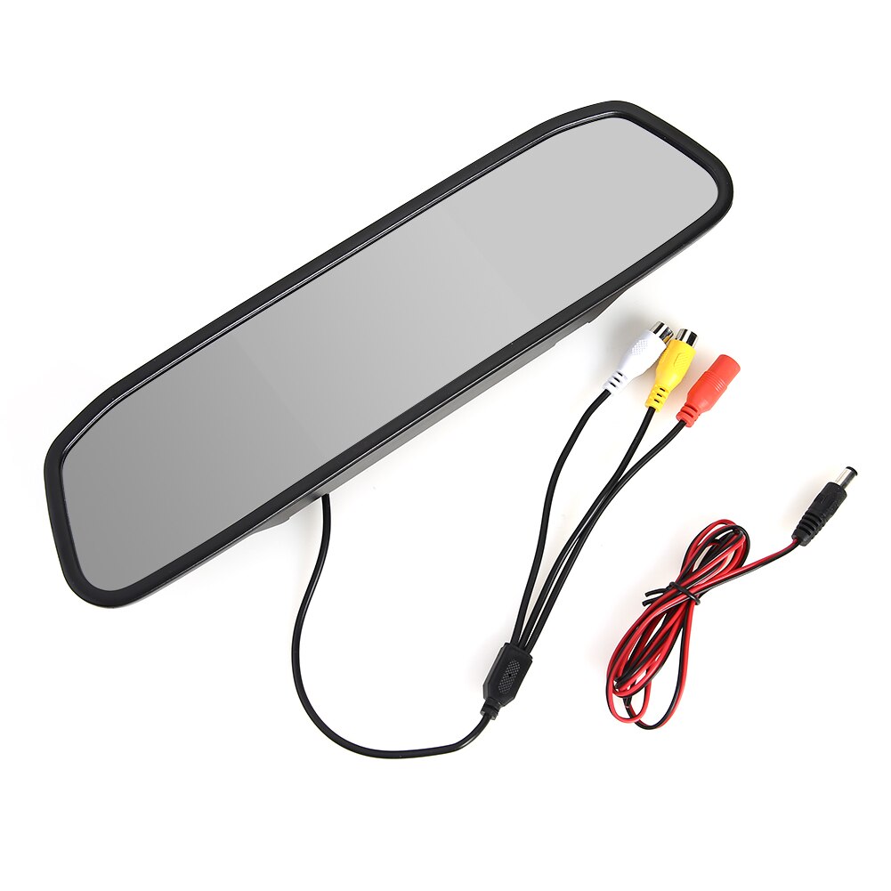 VODOOL 4.3'' Car Auto TFT Car Parking Mirror Monitor 2 Video Input For Rear view Camera Parking Assistance System