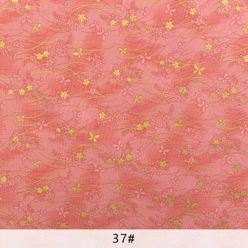 Japoński druku tkaniny bawełniane Kimono tkanina do Diy żuraw materiał patchworkowy TJ1023: 37 / 45x145cm (0.5yards)