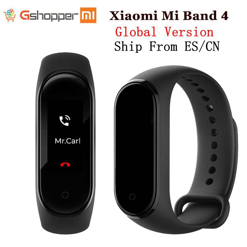 Xiaomi Band 4 Smart Wristband Global Version Heart Rate Monitor Color AMOLED Touch Sports Track Water Resistant Braclet