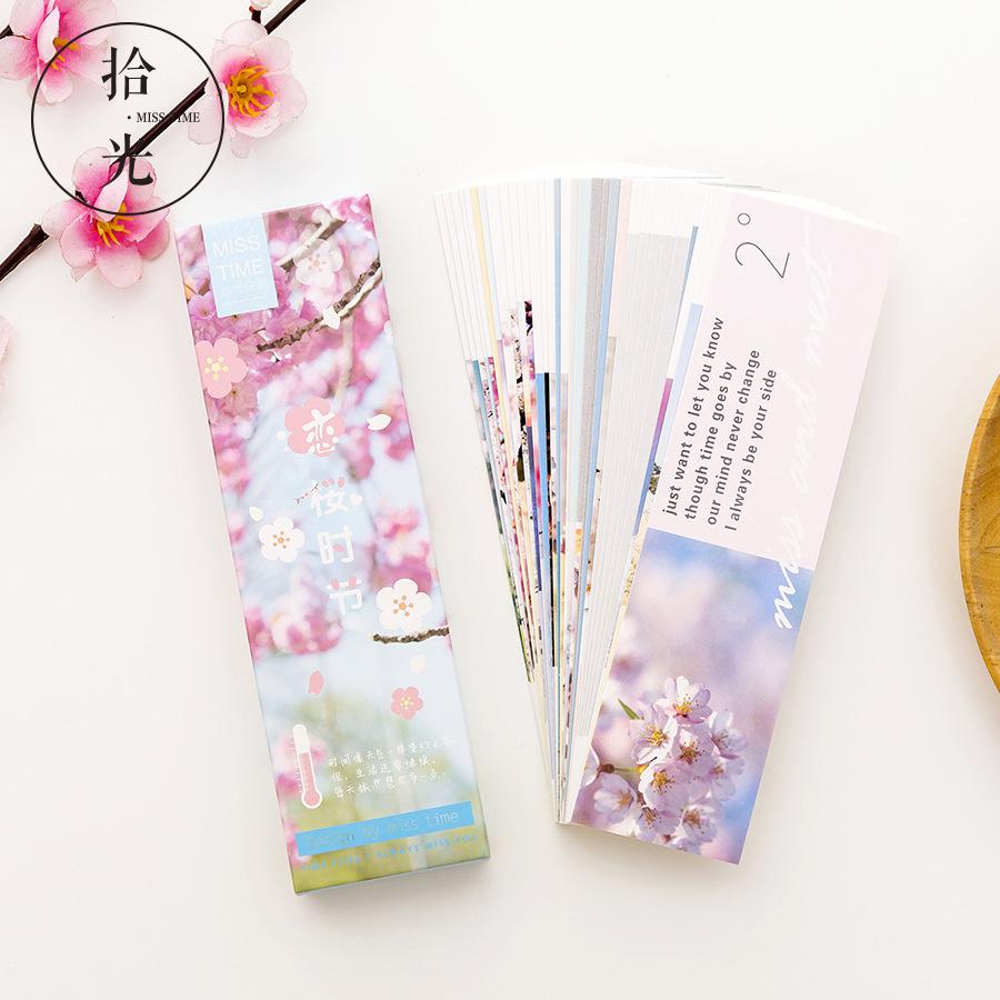 30 st/pack bokmärke sakura säsong bokmärken gem bokmärke bok läsning: Default Title