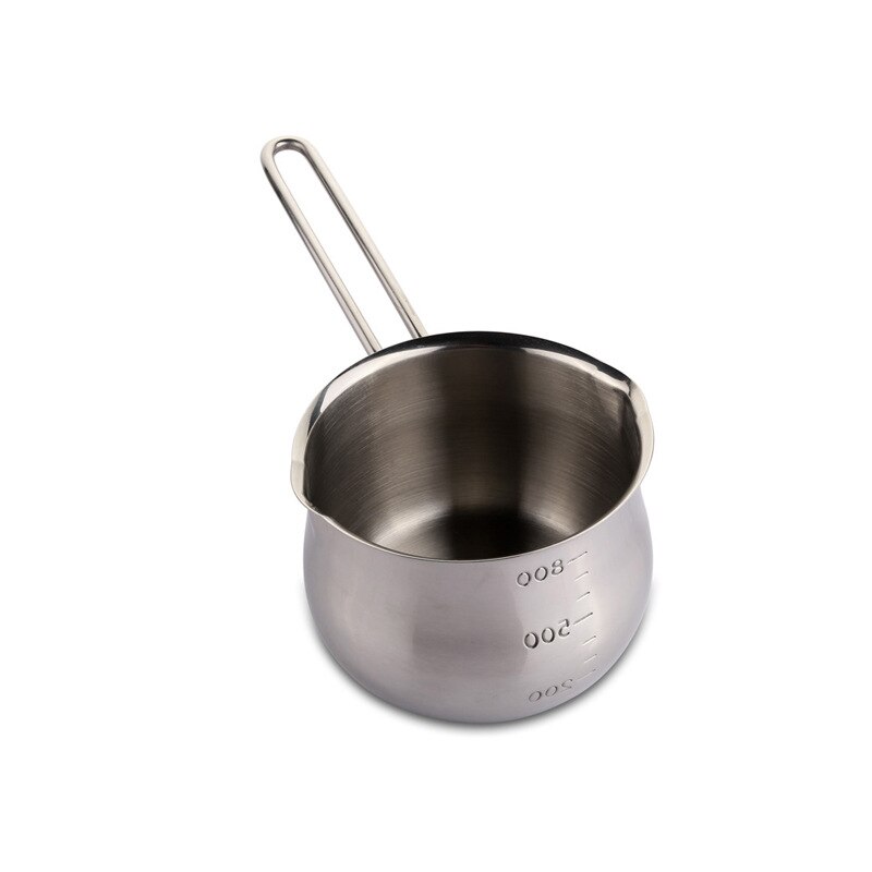 800ML 304 en acier inoxydable bouche Sauce Pot épaississement lait beurre sirop Pan cuisine accessoires cuisine fournitures: Default Title