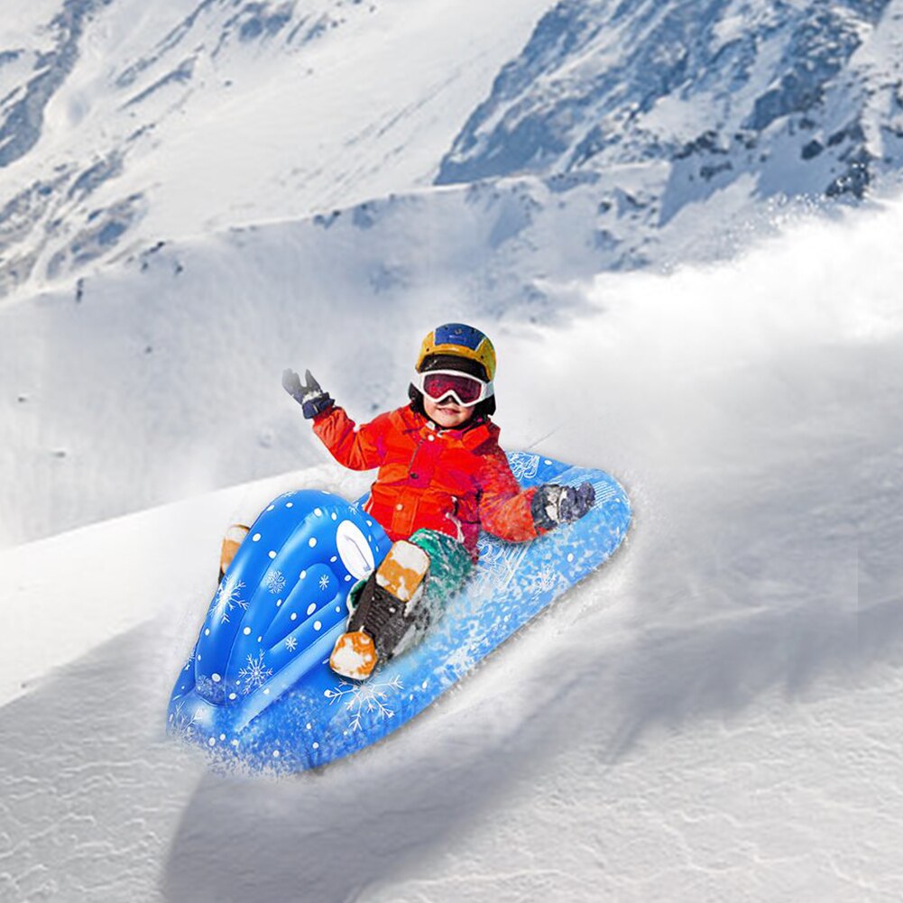 Cold Resistant Sled With Handle Funny Inflatable PVC Adults Childern Snowboard Winter Snow Tube Outdoor Skiing Anti Scratch