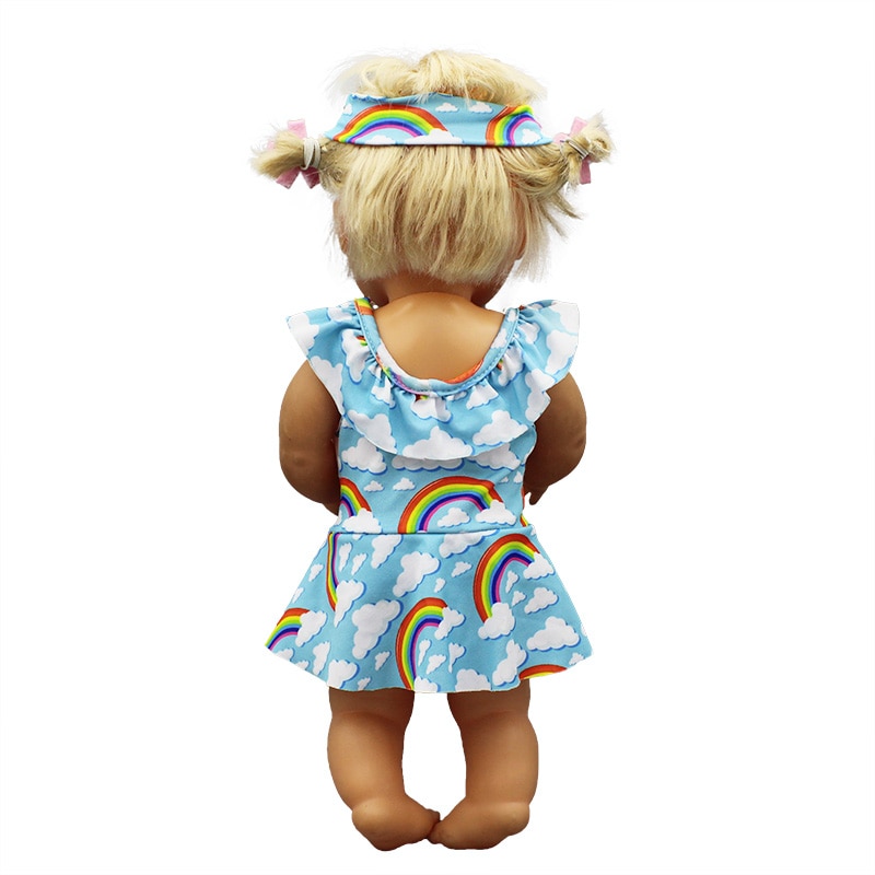 tocado + traje de baño ropa de muñeca ajuste 42cm Nenuco muñeca Nenuco su hermanos accesorios de muñeca
