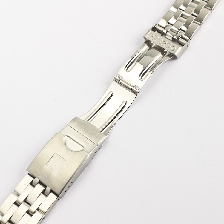 19mm 20mm Hollow Cruved End Watchband Watch Parts Strip Solid Stainless Steel Bracelet Strap For Fit PRC200 T055417 T055430 T05