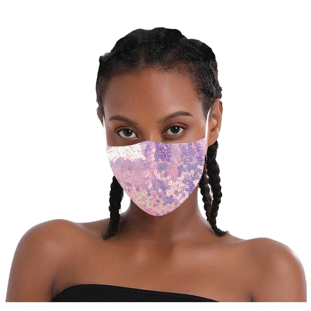 Elastische Leuchtenden Pailletten Masken für Gesicht Frauen Sonnencreme Atmungs Kristall Maskerade Schmuck Maske für Nachtclub tanzen Party 21: N