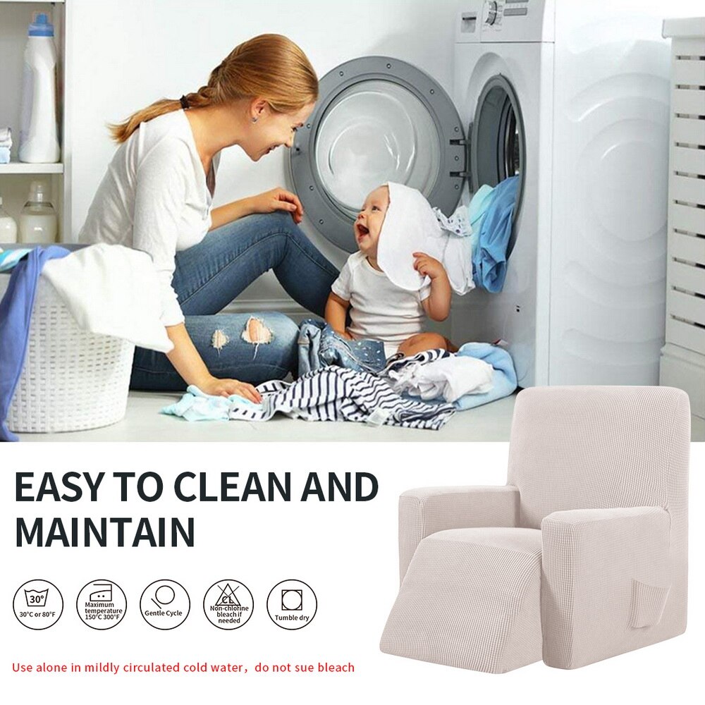 Elastische relaxfauteuil stretch bankhoes stretch decoratie bankhoes voor woonkamer bankhoes thuis wasbare elektrische fauteuilhoezen #9