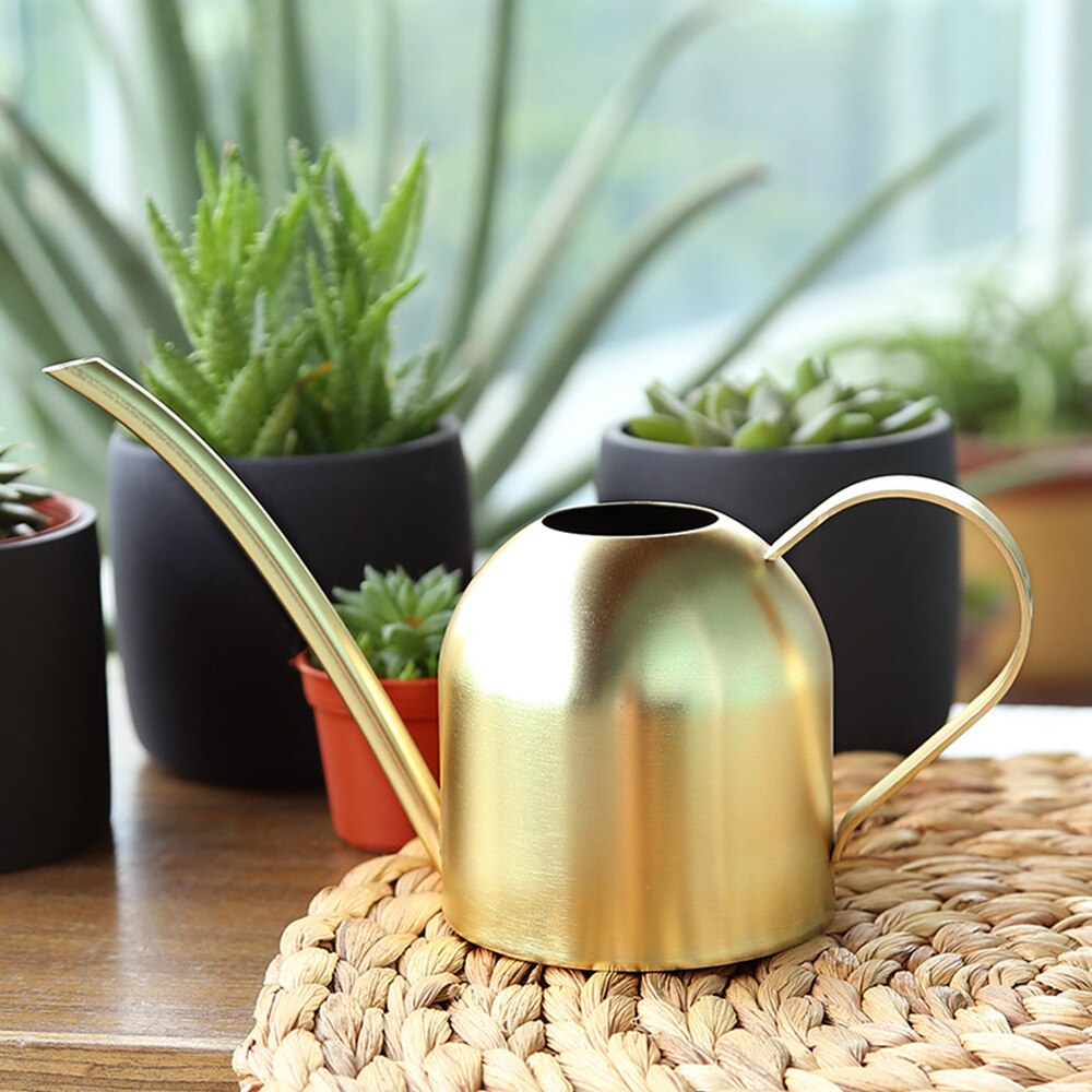 Konewka konewka ze stali nierdzewnej stalowe długie wylewka ogrodnictwo doniczkowe użyj uchwytu idealny robić podlewania rośliny kwiatowe prysznic akcesorium