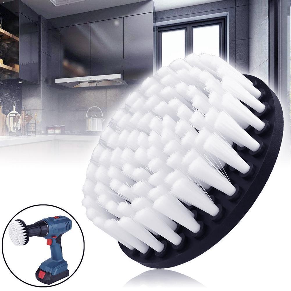 Cepillo de taladro suave de 5 &quot;, accesorio de limpieza blanco K6S0, para muebles, carpa de madera y para limpieza de tapicería, sofá, cuero, E9P2, 1 ud.