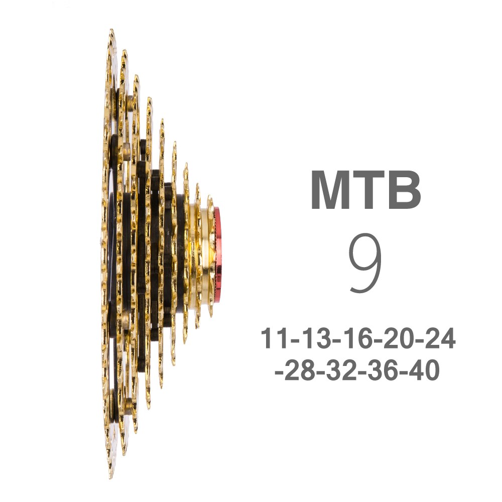 Large Flywheel Golden Cassette Flywheel Climbing Flywheel Tooth Compatible Mountain Bike Truck Gear Mountain Bike Accessories