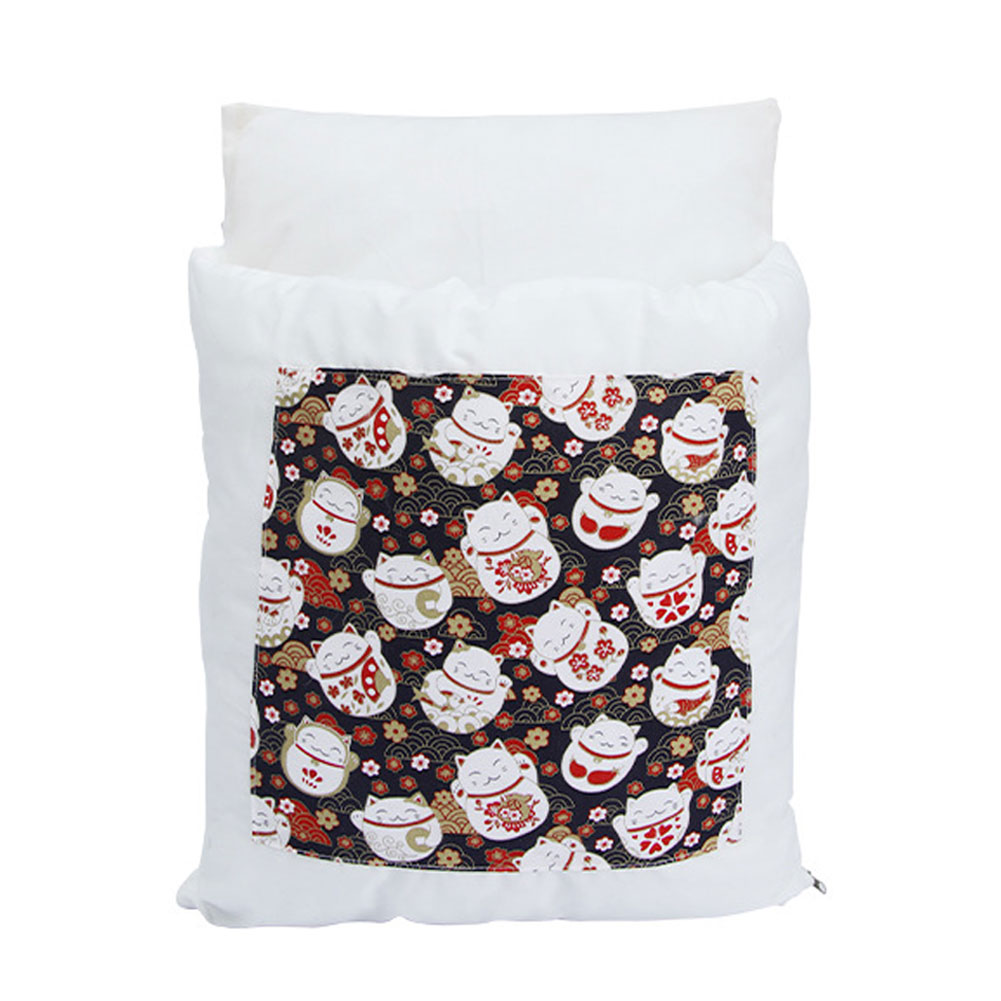 Japanischen Katze Bett Winter Abnehmbare Warme Katze Schlafsack Tiefen Schlaf Haustier Hund Bett Haus Katzen Nest Kissen mit Kissen