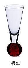 Boll färg triangel bubbla boll kopp liten vin cocktail likör glas whisky tuning bar fashionabla glas: J