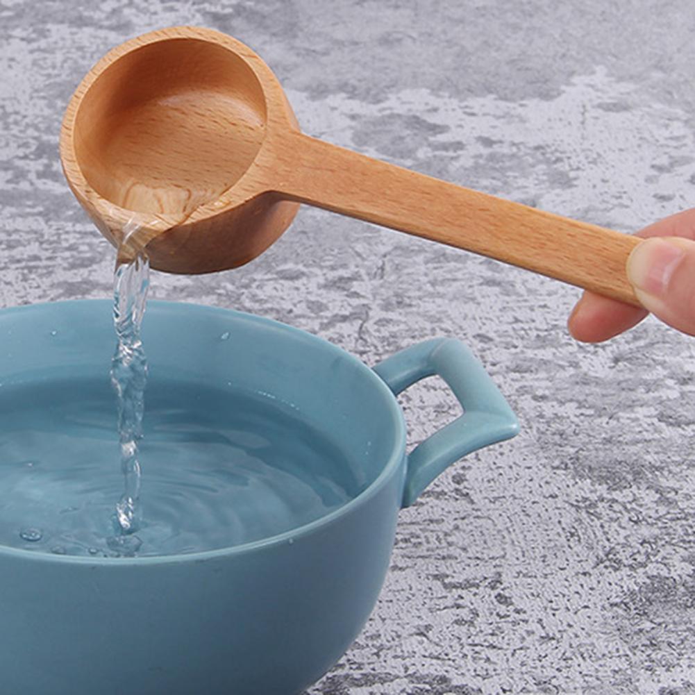 Gewürz Löffel Multifunktionale Lange Griff Holz Haushalt Kaffee Scoop für Küche
