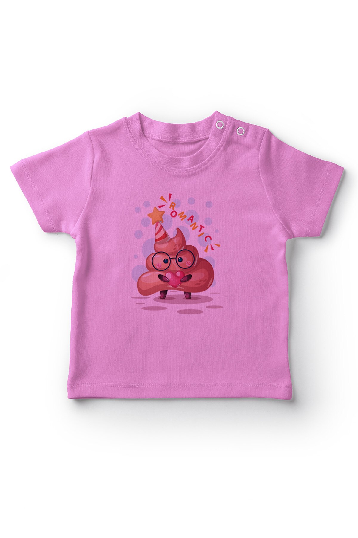 Angemiel Baby Romantische Mousse Meisjes Baby T-shirt Roze