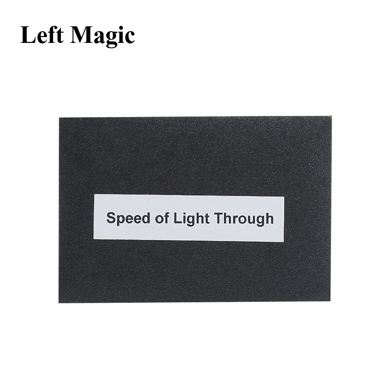 Funny Speed of Light Through Magic Tricks Card Transport Magia Magician Close Up Street Illusions Gimmicks Mentalism Props Toy