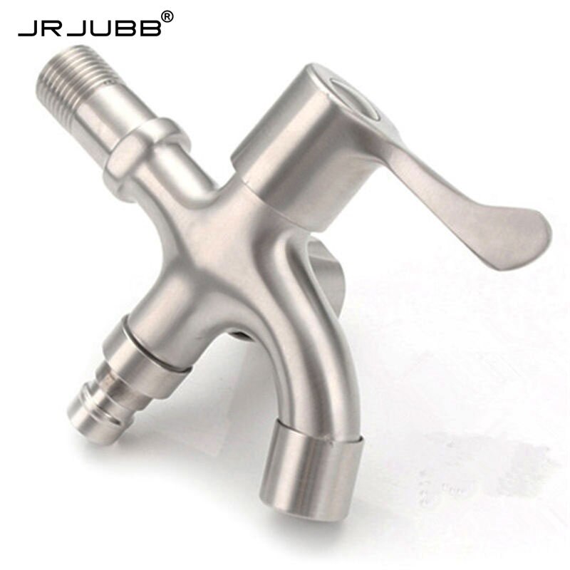 304 stainless steel double spouts Washing Machine Faucet Laundry Mop Pool Tap Dual Handles washing machine taps