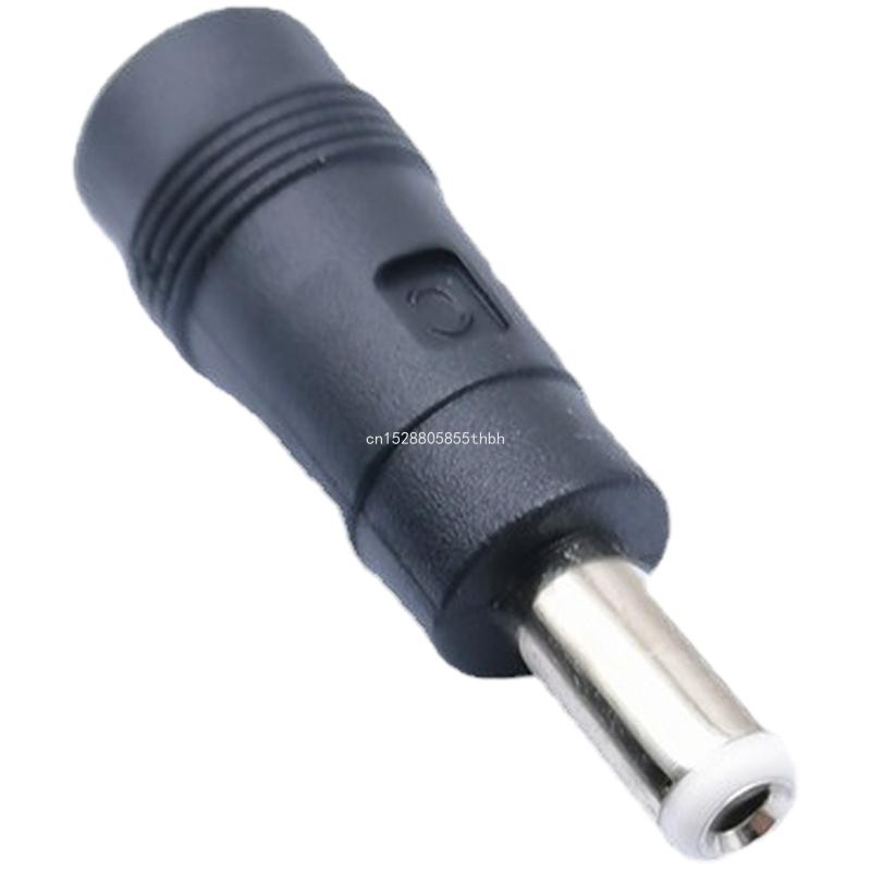 Zwarte oplaadadapter Voedingsadapter DC5521 naar DC5525 Conversiekop Vrouw-man-connectorconverter