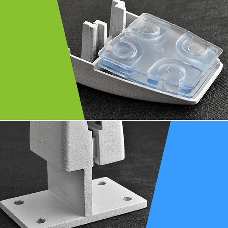 Glass Shelf Holder Glass Clamps T Shaped Aluminum Alloy Shelf Support Bracket Home Office Desk Glass Screen Folder Clip