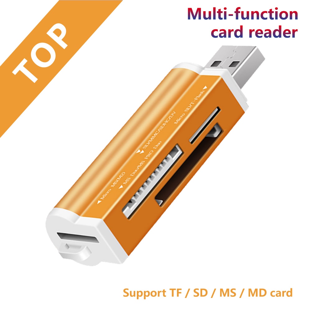 Adaptateur usb 4 in pour lecteur 1 2.0 mémoire micro sd tf  m2 mmc ms pro duo