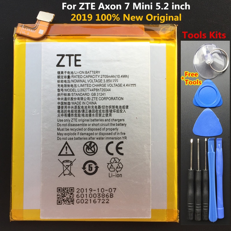2705Mah Li3927T44P8h726044 Batterij Voor Zte Axon 7 Mini B2017 B2017G 5.2 "Mobiele Telefoon Batterij + gratis Tools