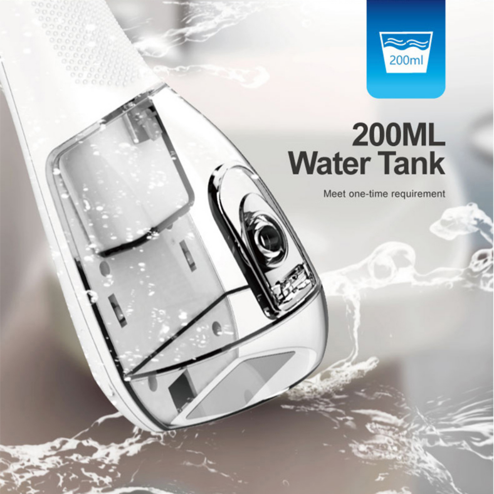 Waterpulse-irrigador Oral portátil V500 para adultos, hilo dental de agua recargable, impermeable IPX7, 200ml