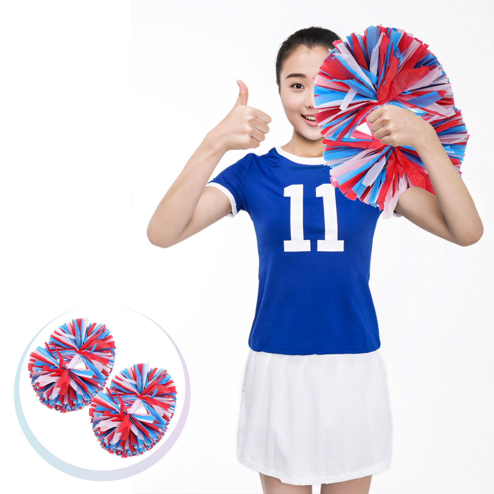 2Pcs Handheld Juichen Props Gymnastiek Juichen Pompom Props Voor Sportevenementen