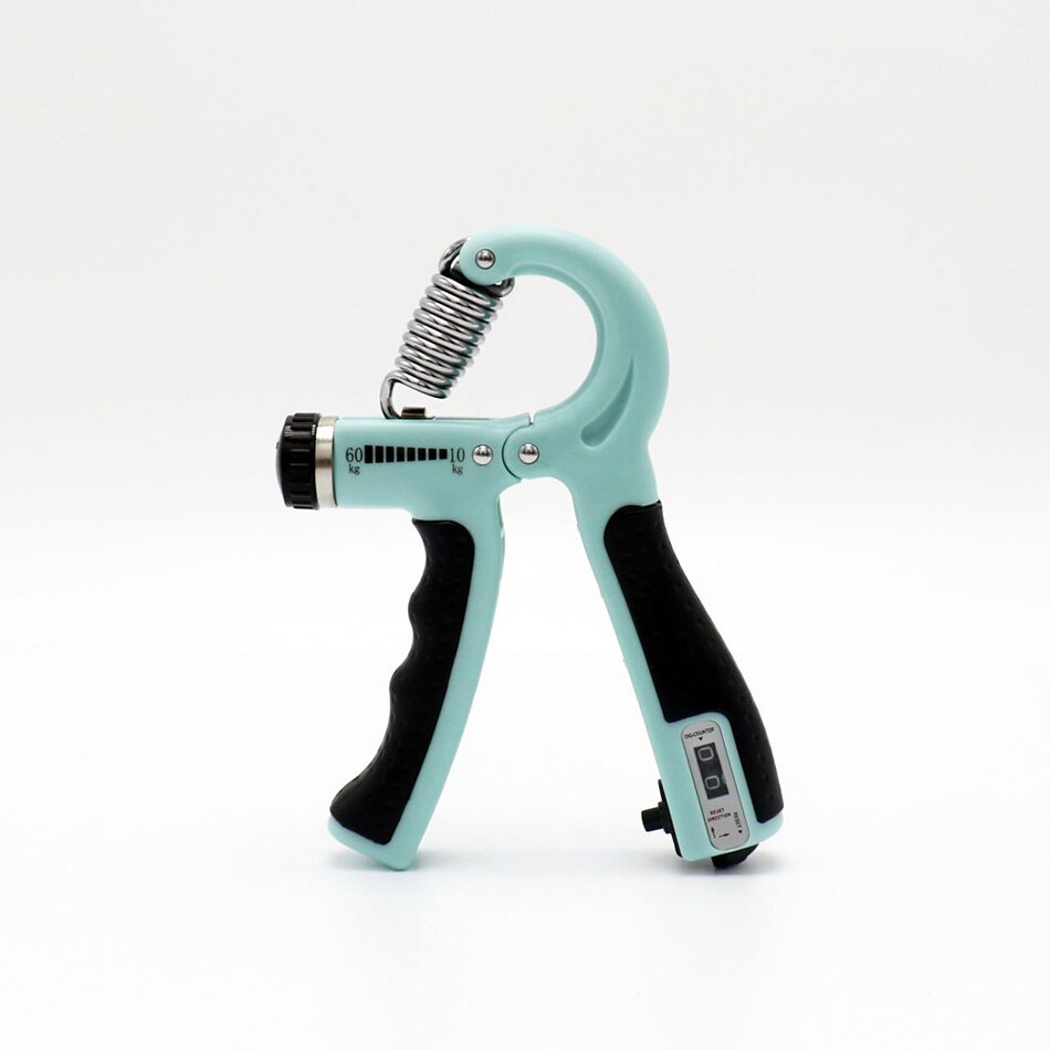 10-60Kg Hand Gripper Gym Expander Fitness Hand Grip Dynamometer Finger Heavy Exerciser Strength for Muscle Recovery Hand Trainer: Light Blue