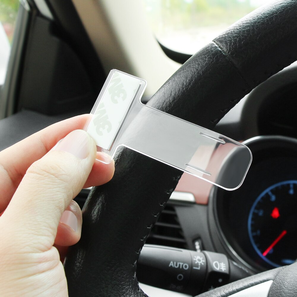 2Pcs Auto Car Parking Ticket Permit Holder Clip Windscreen Sticker T-shape Folder Bill Holder Mount Fastener for Home Office