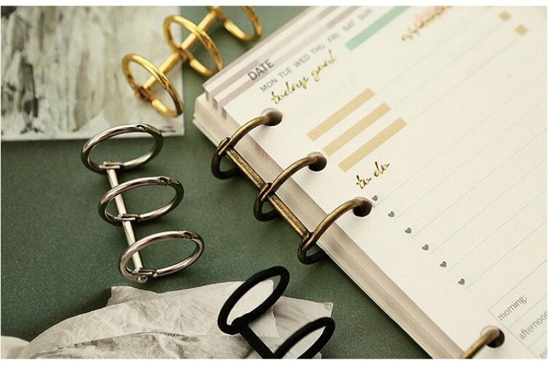 Steel Notebook 1 pair Loose leaf Spiral Notebook Stainless Steel ... – Vicedeal