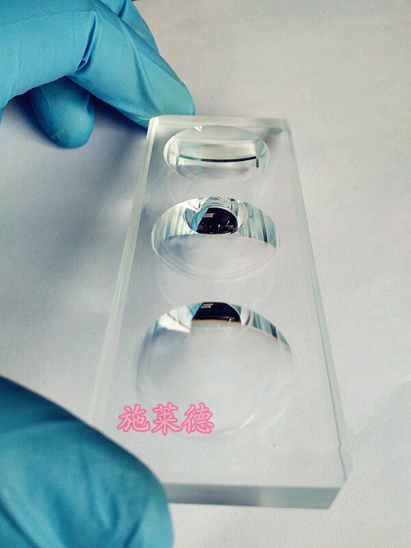 Biological Microscope Circular Concave Cavity Blank Slide Optical Glass Multiple Wells Optional Bio-microscope Science Accessory: 3 wells