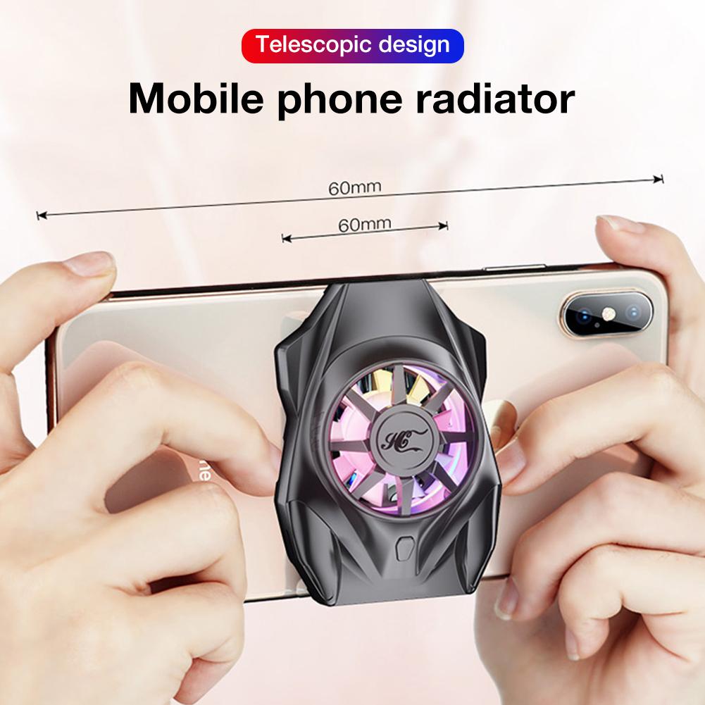 Cell Phone Cooler Fan Mobile Phone Radiator Heat Sink Cooler Universal For All Phones From 4inch To 6.7inch