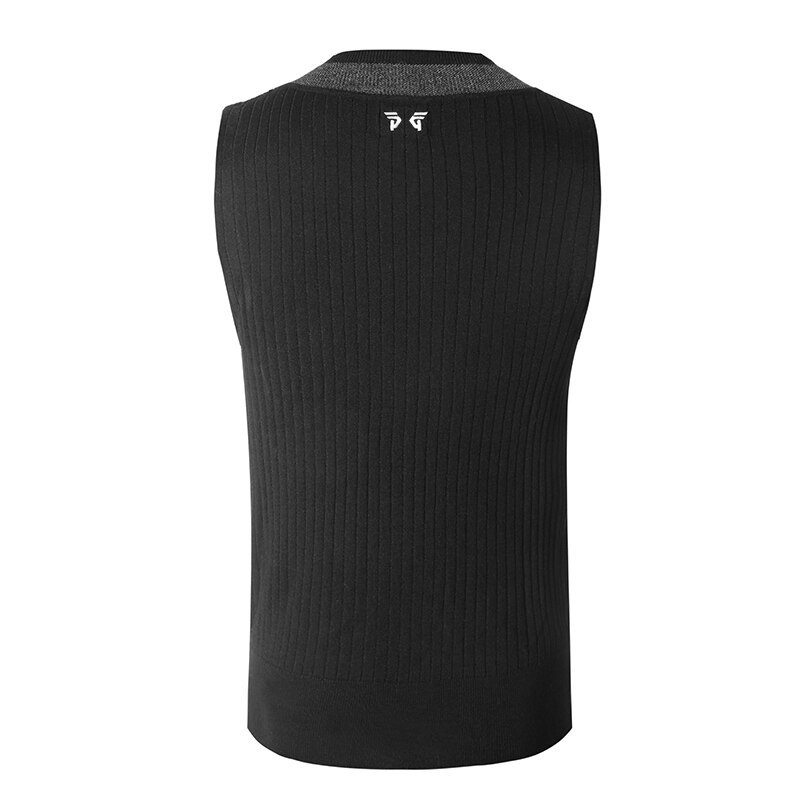 golf apparel mens knitted vest golf clothing for man lightweight wool poly golf vest