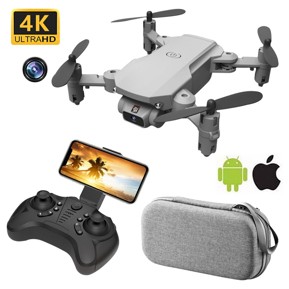 Mini Rc Drone 4K Uav Quadcopter Met Camera Wifi Fpv Luchtfotografie Helikopter Opvouwbare Led Light Rc Global speelgoed
