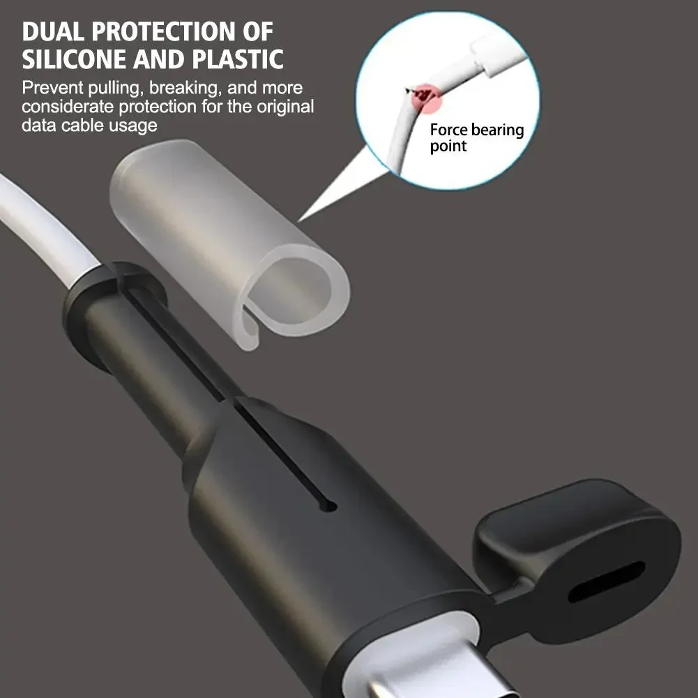 Enrouleur de câble de chargeur en Silicone souple, protecteur USB Type C, manchon de protection Anti-rupture pour Xiaomi Huawei OPPO VIVO, couverture de ligne de données